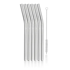 WMF Barzubehör|Baric Trinkhalme aus Glas, 22 cm, 6 Stück