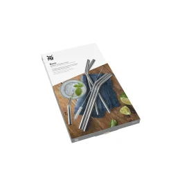WMF Barzubehör|BaricTrinkhalm-Set aus Cromargan®, 24 cm, 6-teilig plus Reinigungsbürste