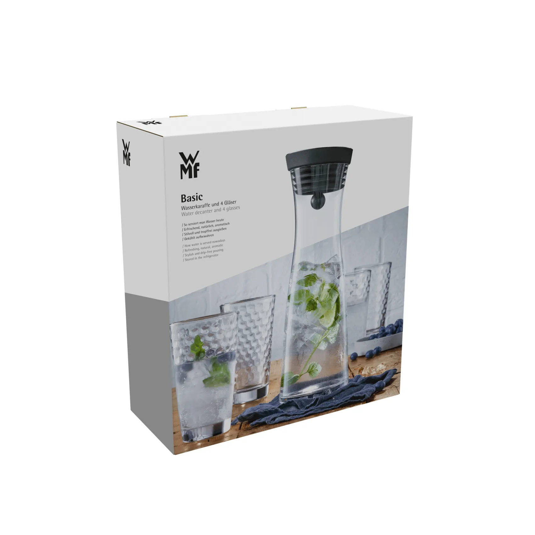 WMF Wassergläser|Karaffen & Dekanter|Basic Set Wasserkaraffe mit 4 Gläsern