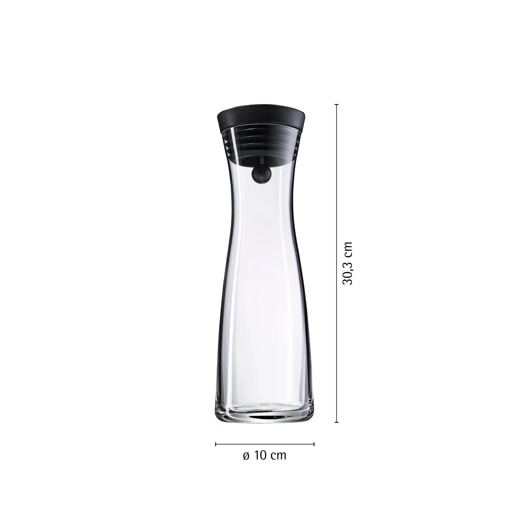 WMF Karaffen & Dekanter|Basic Wasserkaraffe, 1 l, Edelstahl