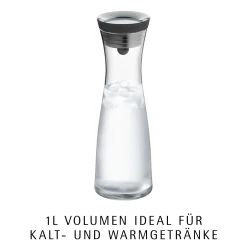 WMF Karaffen & Dekanter|Basic Wasserkaraffe, 1 l, Edelstahl