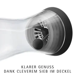 WMF Karaffen & Dekanter|Basic Wasserkaraffe, 1 l, Edelstahl