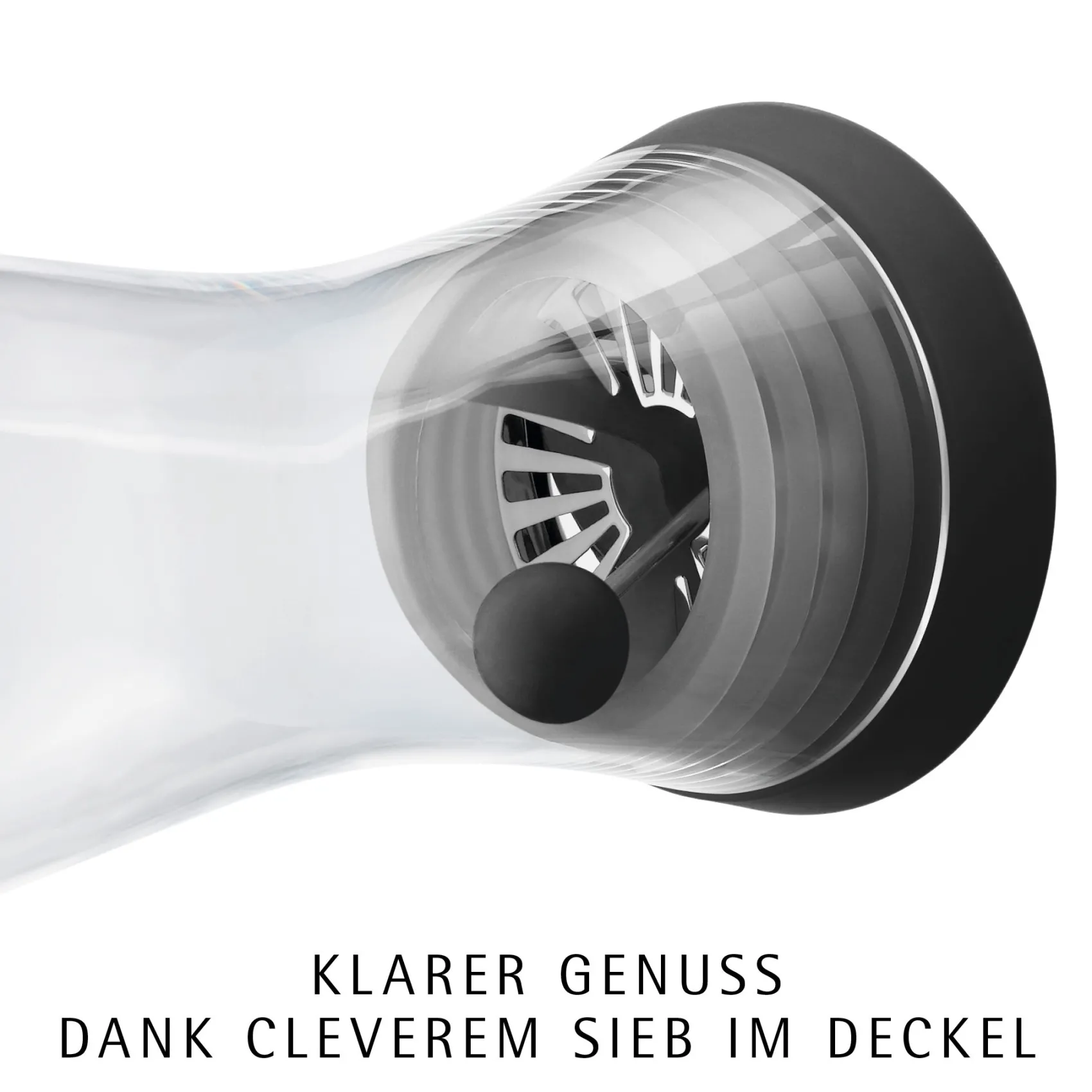 WMF Karaffen & Dekanter|Basic Wasserkaraffe, 1 l, Edelstahl