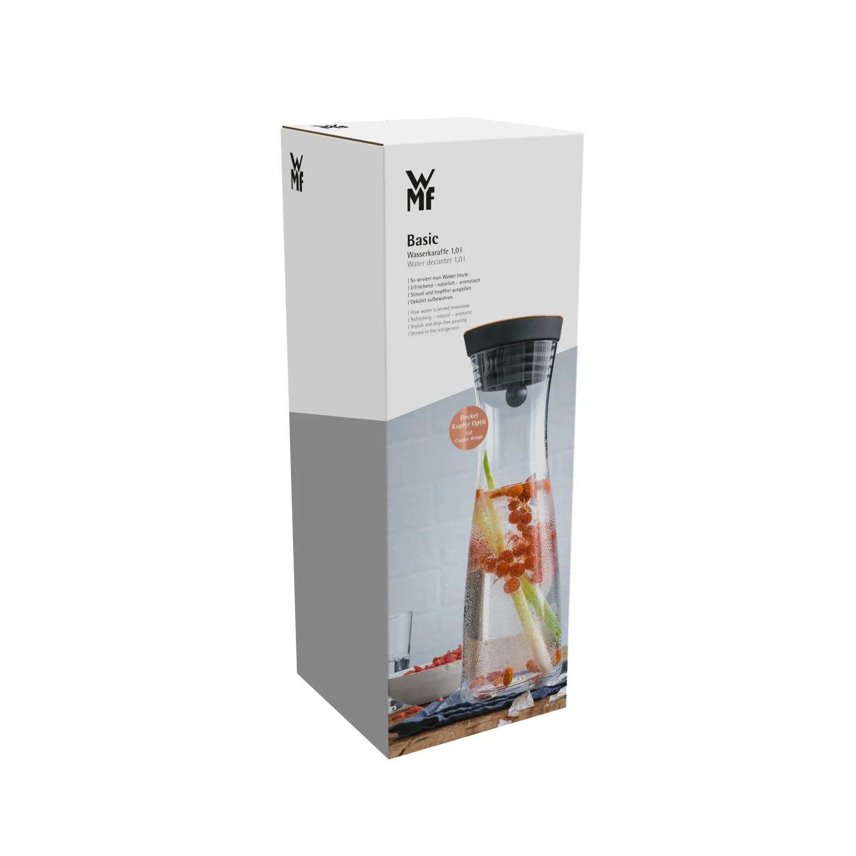WMF Karaffen & Dekanter|Basic Wasserkaraffe, 1 l, Kupfer