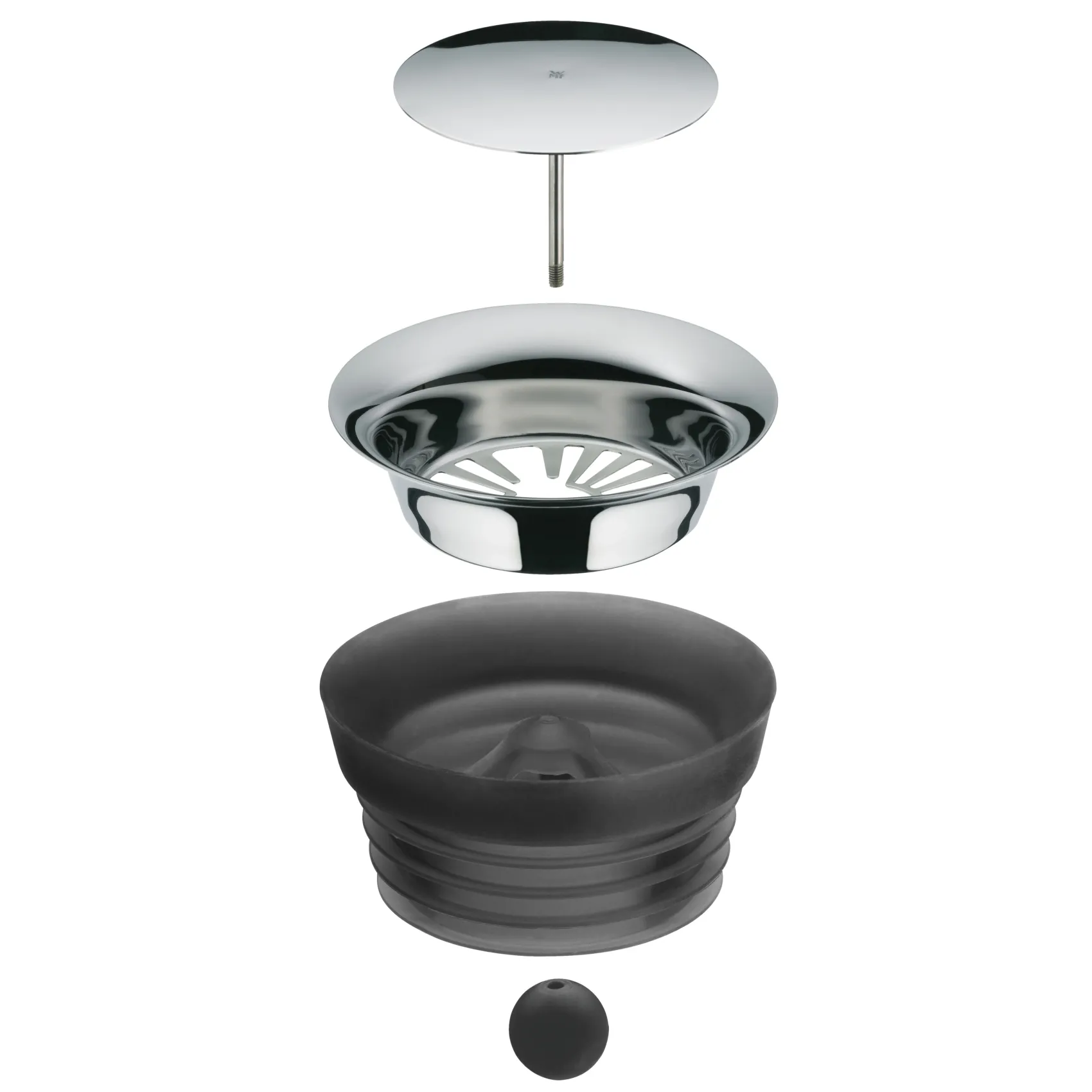 WMF Karaffen & Dekanter|Basic Wasserkaraffe, 1,5 l, Schwarz