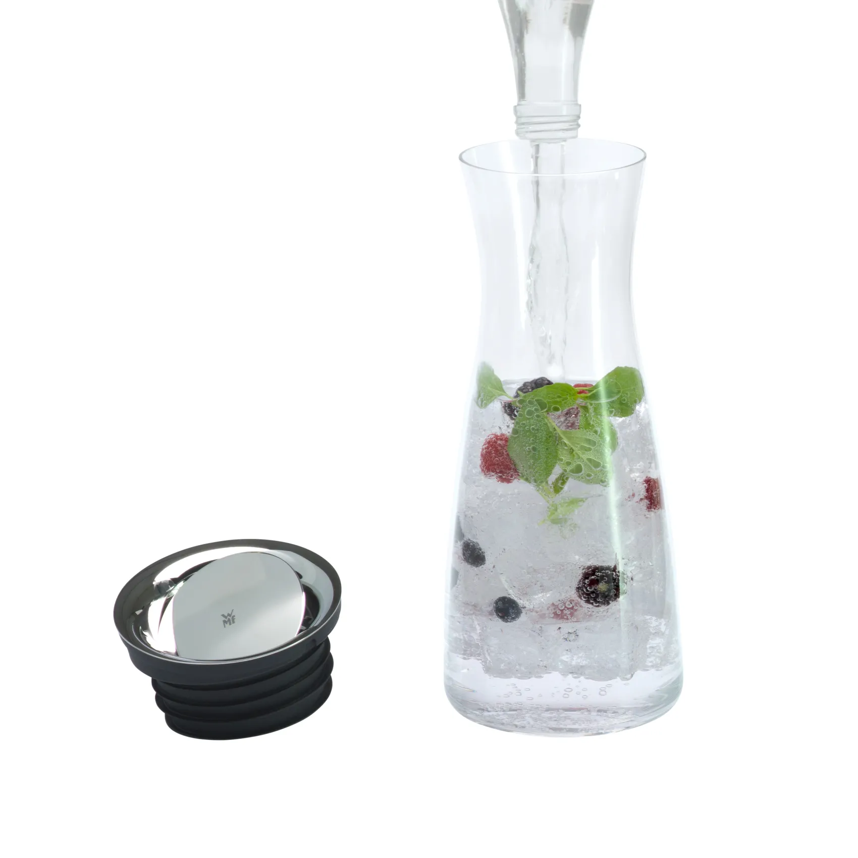 WMF Karaffen & Dekanter|Basic Wasserkaraffe, 0,75 l, Schwarz
