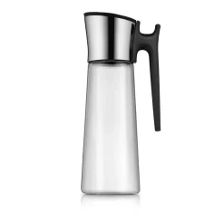 WMF Karaffen & Dekanter|Basic Wasserkaraffe mit Griff, 1,5 l, Schwarz