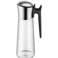 WMF Karaffen & Dekanter|Basic Wasserkaraffe mit Griff, 1,5 l, Schwarz