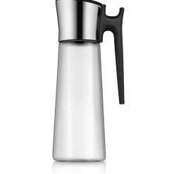 WMF Karaffen & Dekanter|Basic Wasserkaraffe mit Griff, 1,5 l, Schwarz