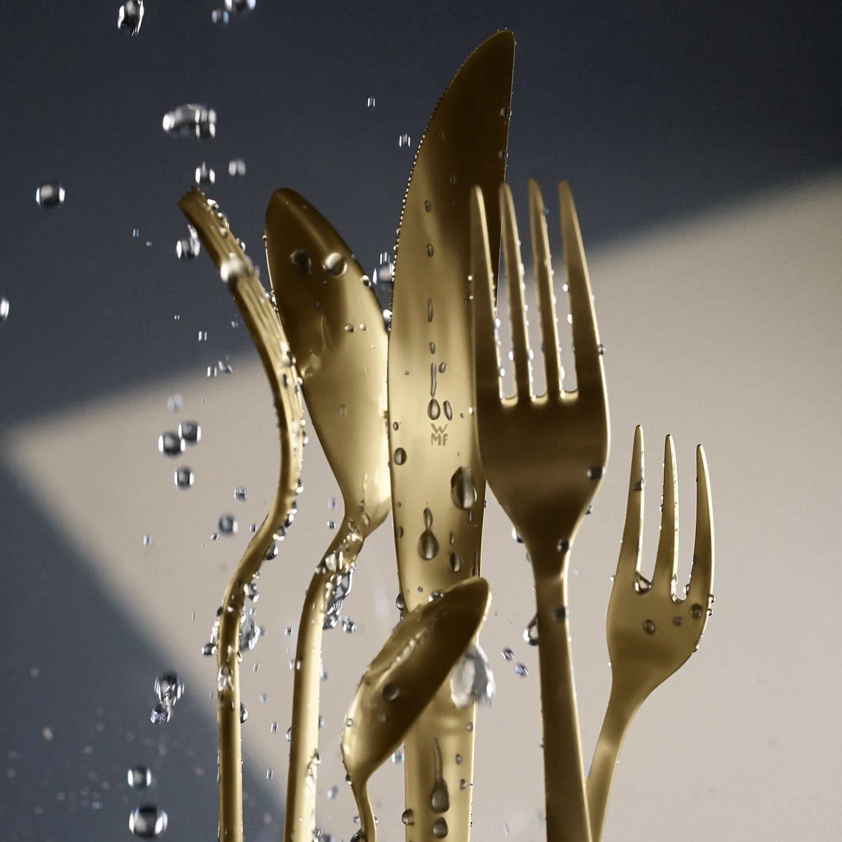 WMF Besteck-Sets|Boston Besteck-Set, Champagner Gold, 24-teilig, Cromargan®