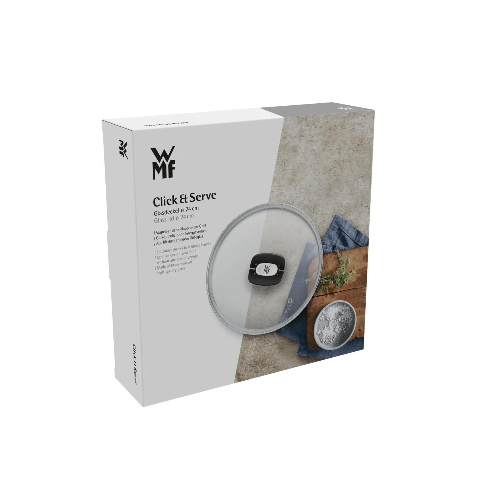 WMF Pfannendeckel|Zubehör Töpfe|Click&Serve Glasdeckel, 24 cm
