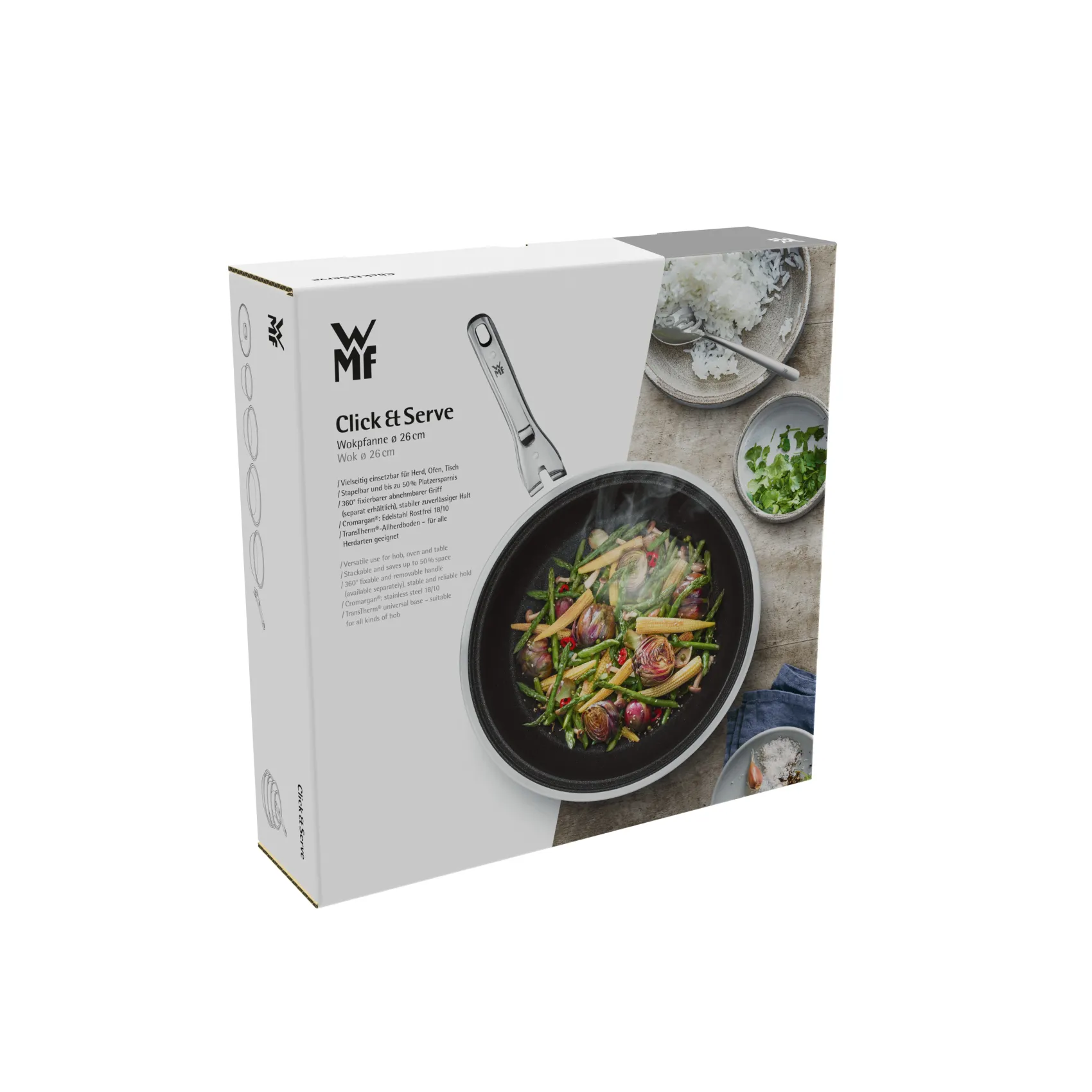 WMF Woks|Click&Serve Wok, 26 cm