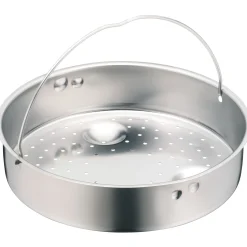 WMF Zubehör Töpfe|Dampfgareinsatz mit Griff für Schnellkochtöpfe, 22 cm
