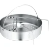 WMF Zubehör Töpfe|Dampfgareinsatz mit Griff und Untersetzer für Schnellkochtöpfe, 22 cm