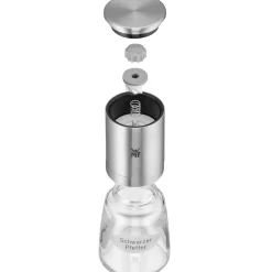 WMF Salz- & Pfeffermühlen|Gewürzmühlen|De Luxe Gewürzmühlen-Set, 3-teilig