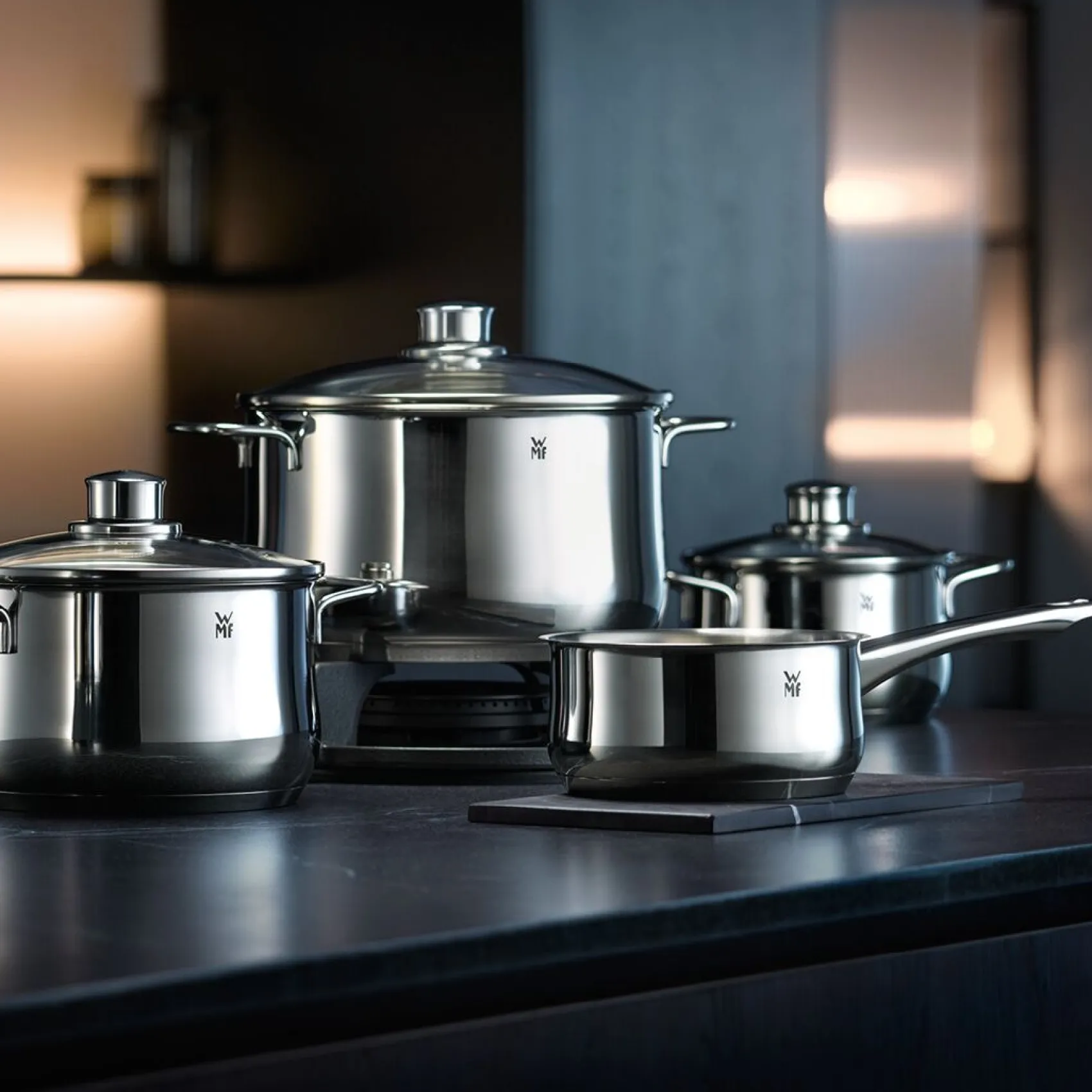 WMF Induktionstöpfe|Topfsets|Diadem Plus Topf-Set, 5-teilig