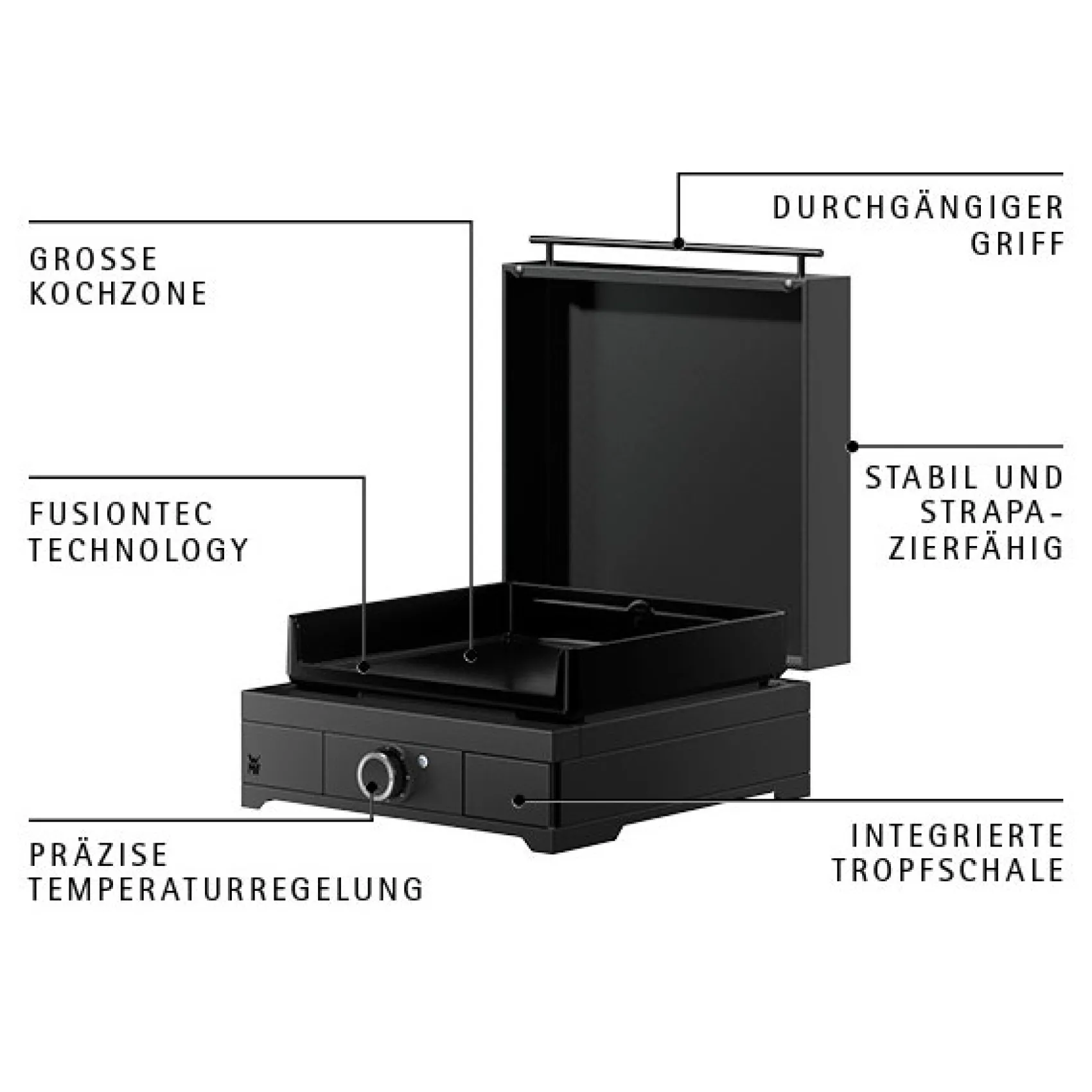 WMF Plancha Grills|Edition One Plancha-Set, 45 cm, elektrisch