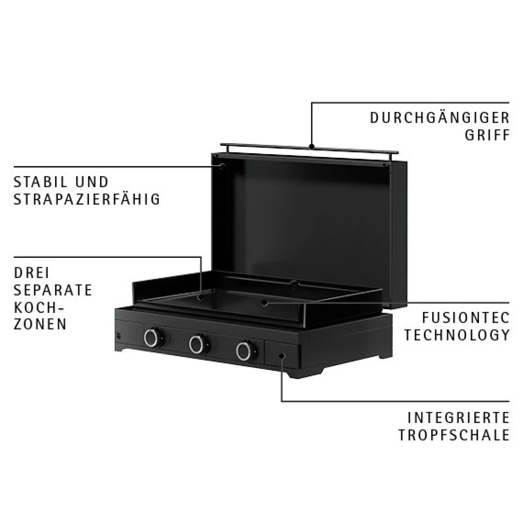 WMF Plancha Grills|Edition One Plancha-Set, 75 cm, Gas