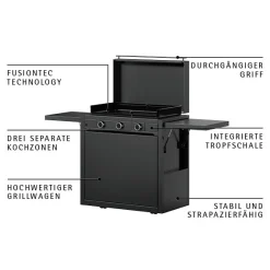 WMF Plancha Grills|Edition One Plancha-Set mit Wagen, 75 cm, Gas