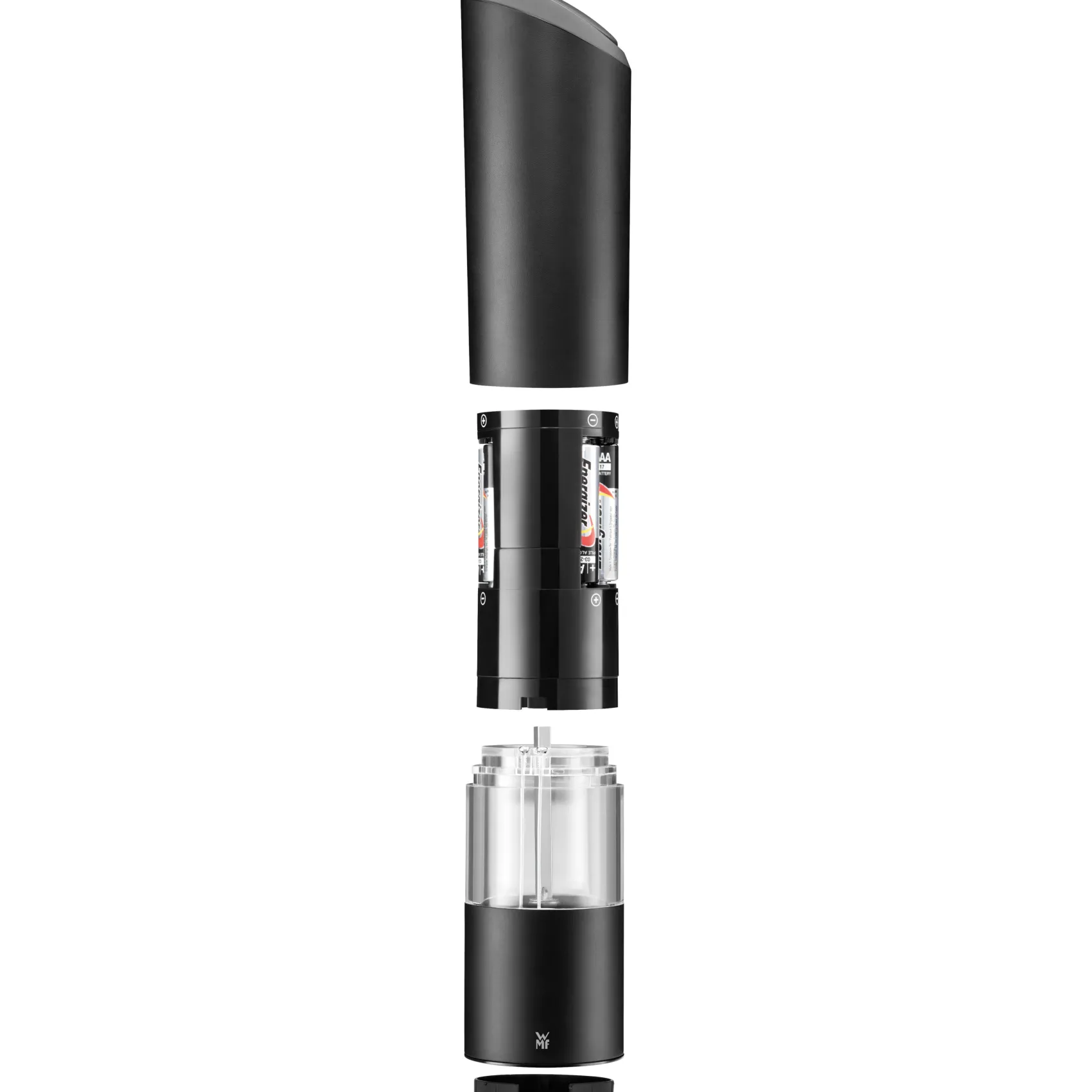 WMF Salz- & Pfeffermühlen|Gewürzmühlen|Elektrische Mühle, schwarz