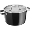 WMF Kochtöpfe|Induktionstöpfe|Fusiontec Aromatic Kochtopf, 22 cm, Schwarz