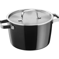 WMF Kochtöpfe|Induktionstöpfe|Fusiontec Aromatic Kochtopf, 22 cm, Schwarz
