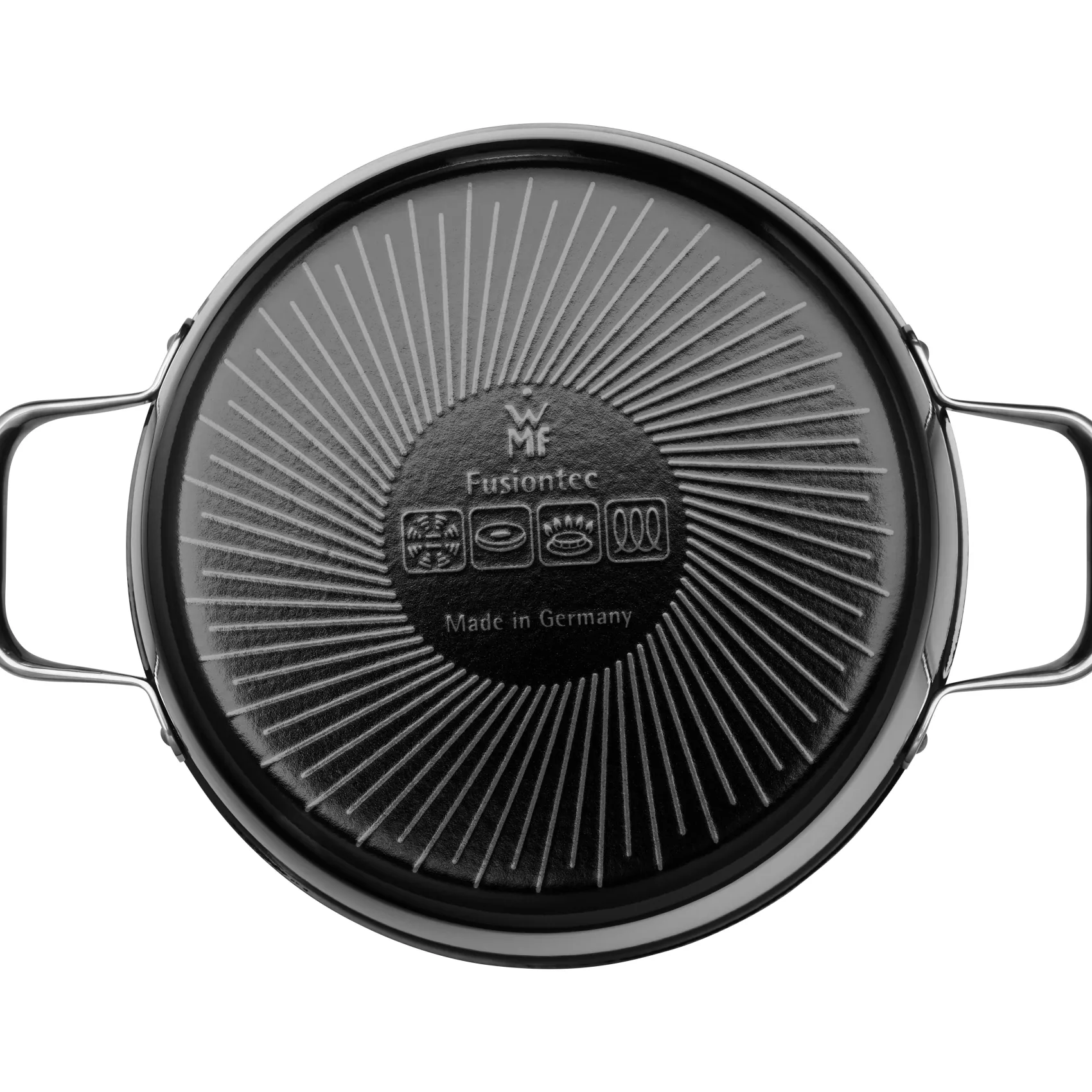 WMF Kochtöpfe|Induktionstöpfe|Fusiontec Aromatic Kochtopf, 22 cm, Schwarz
