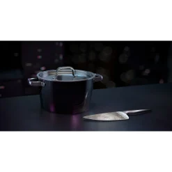 WMF Kochtöpfe|Induktionstöpfe|Fusiontec Aromatic Kochtopf, 22 cm, Schwarz