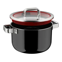WMF Kochtöpfe|Fusiontec Function Pro, Kochtopf mit Deckel, 24 cm, Black