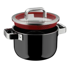 WMF Kochtöpfe|Fusiontec Function Pro, Kochtopf mit Deckel, 20 cm, Black