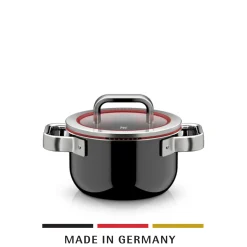WMF Kochtöpfe|Fusiontec Function Pro, Kochtopf mit Deckel, 16 cm, Black