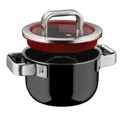WMF Kochtöpfe|Fusiontec Function Pro, Kochtopf mit Deckel, 16 cm, Black