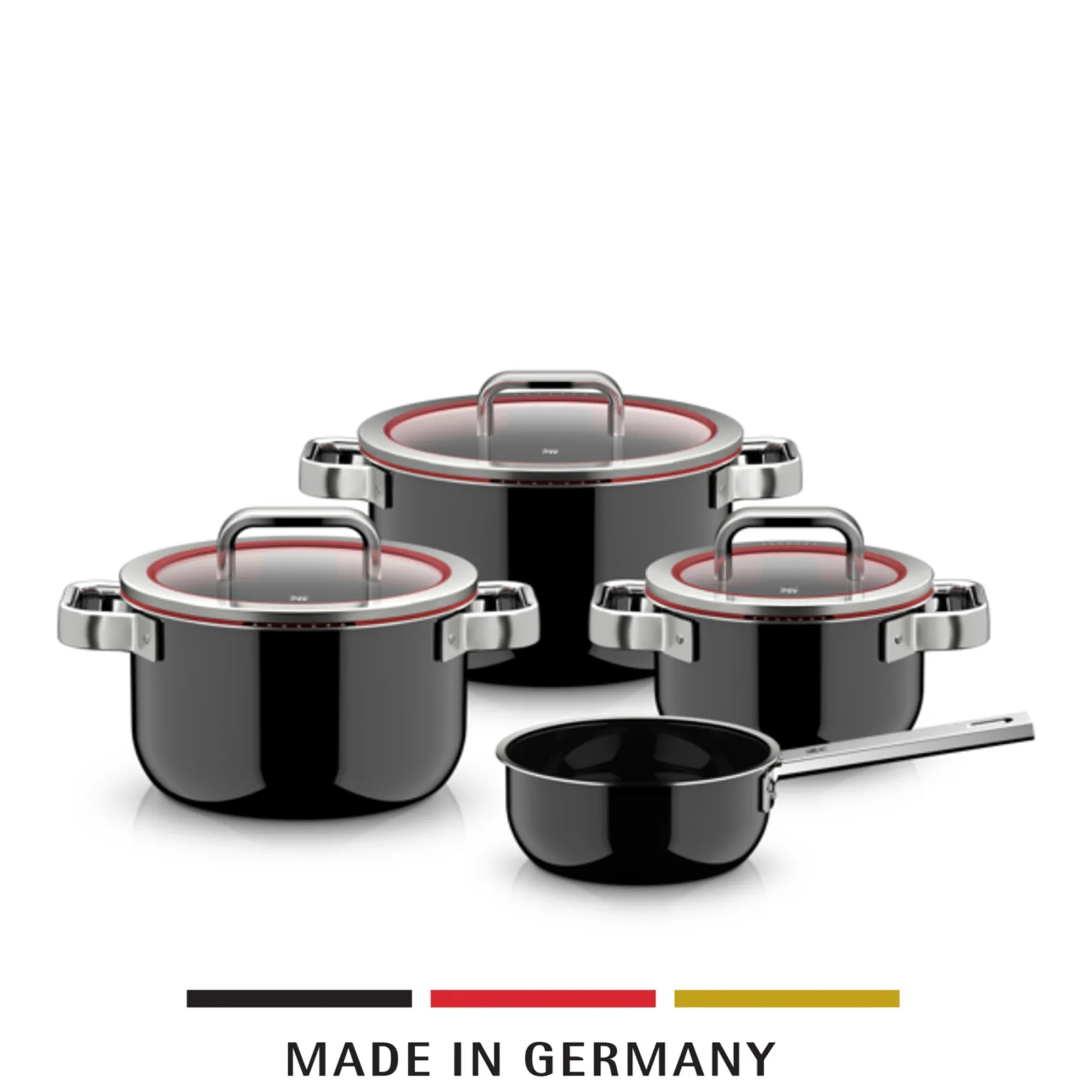 WMF Kochtöpfe|Fusiontec Function Pro, Topf-Set, 4-teilig, Black