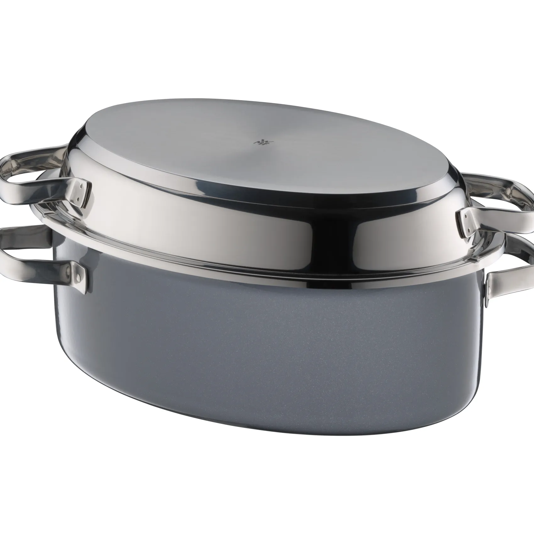 WMF Bräter & Schmortöpfe|Fusiontec Mineral Multi-Bräter mit Edelstahldeckel, 38 cm, Platinum