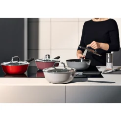 WMF Kochtöpfe|Induktionstöpfe|Fusiontec Mineral Multi-Topf, 22 cm, Platinum