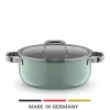 WMF Induktionstöpfe|Fusiontec Mineral Pro, Bratentopf mit Deckel, 24 cm, Eucalyptus Haze