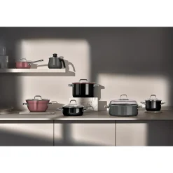 WMF Induktionstöpfe|Fusiontec Mineral Pro, Bratentopf mit Decke, 24 cm, Platinum