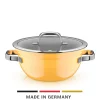 WMF Kochtöpfe|Fusiontec Mineral Pro, Kochschüssel mit Deckel, 24 cm, Mango Yellow