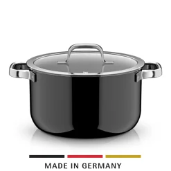 WMF Kochtöpfe|Fusiontec Mineral Pro, Kochtopf mit Deckel, 24 cm, Black