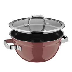 WMF Kochtöpfe|Fusiontec Mineral Pro, Kochschüssel mit Deckel, 24 cm, Rose Quartz
