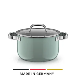WMF Kochtöpfe|Induktionstöpfe|Fusiontec Mineral Pro, Kochtopf mit Deckel, 20 cm, Eucalyptus Haze