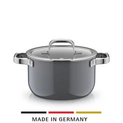 WMF Kochtöpfe|Induktionstöpfe|Fusiontec Mineral Pro, Kochtopf mit Deckel, 20 cm, Platinum