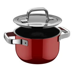 WMF Kochtöpfe|Fusiontec Mineral Pro, Kochtopf mit Deckel, 16 cm, Passion Red