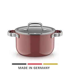 WMF Kochtöpfe|Induktionstöpfe|Fusiontec Mineral Pro, Kochtopf mit Deckel, 20 cm, Rose Quartz