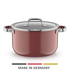 WMF Kochtöpfe|Induktionstöpfe|Fusiontec Mineral Pro, Kochtopf mit Deckel, 24 cm, Rose Quartz