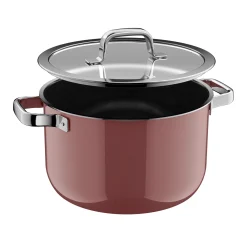 WMF Kochtöpfe|Induktionstöpfe|Fusiontec Mineral Pro, Kochtopf mit Deckel, 24 cm, Rose Quartz
