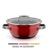 WMF Kochtöpfe|Fusiontec Mineral Pro, Kochschüssel mit Deckel, 24 cm, Passion Red