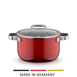 WMF Kochtöpfe|Fusiontec Mineral Pro, Kochtopf mit Deckel, 20 cm, Passion Red