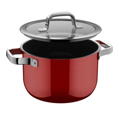 WMF Kochtöpfe|Fusiontec Mineral Pro, Kochtopf mit Deckel, 20 cm, Passion Red