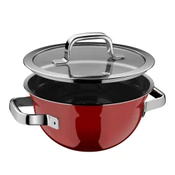 WMF Kochtöpfe|Induktionstöpfe|Fusiontec Mineral Pro, Kochschüssel mit Deckel, 20 cm, Passion Red